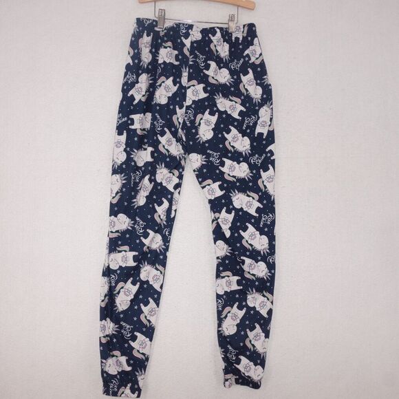 Briefly Stated Super Soft Women's Jogger Sleep Pants XS Unicorn Rise & Shine - Picture 4 of 7